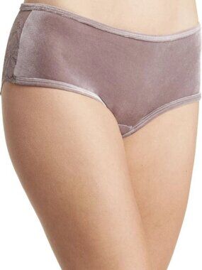 Nordstrom’s Wishlist Women’s Velour Lace Panty Lingerie, Lilac Purple